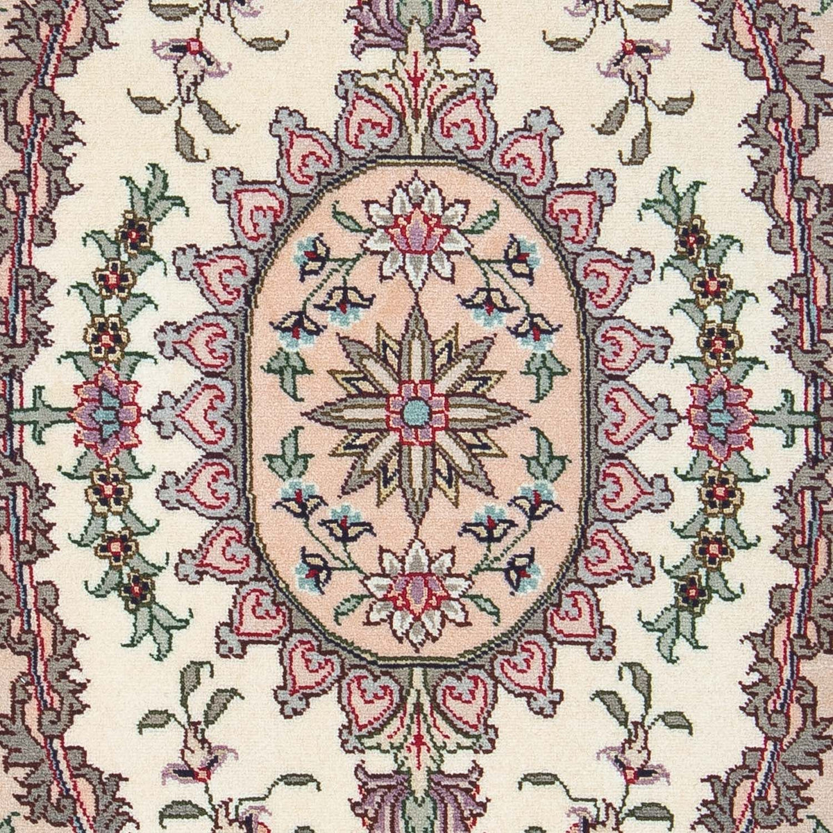 Perzisch tapijt - Tabriz - Royal - 90 x 60 cm - beige