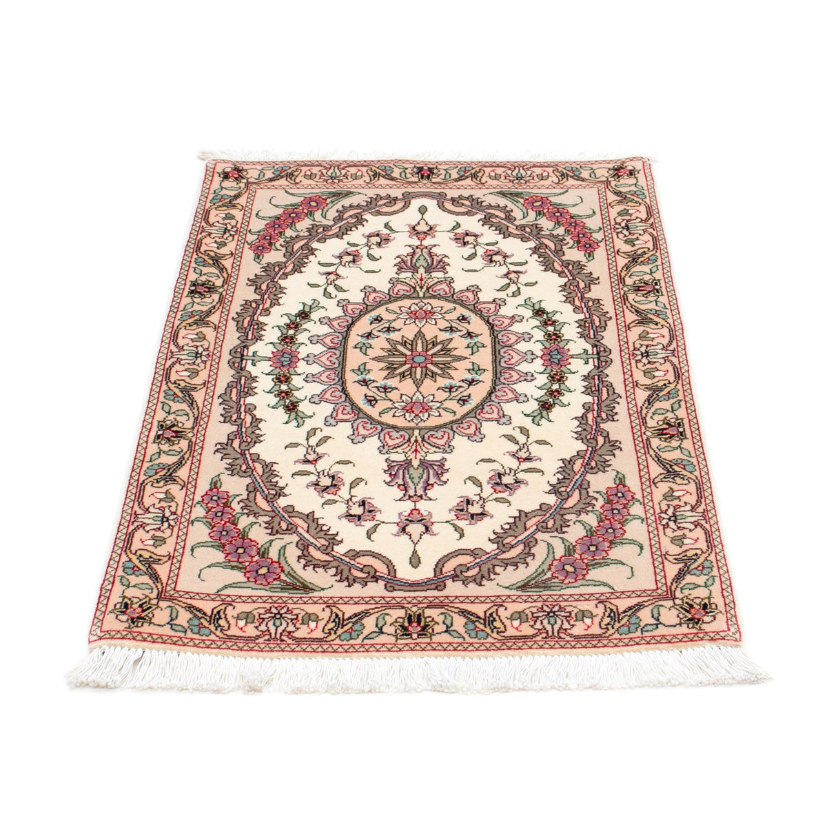 Perzisch tapijt - Tabriz - Royal - 90 x 60 cm - beige