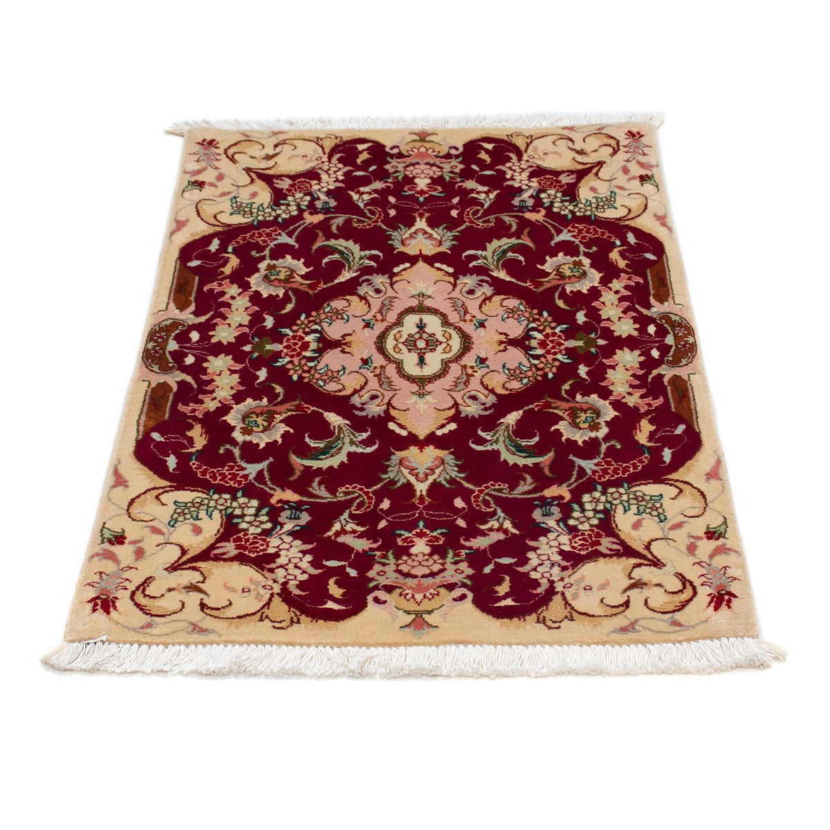 Perzisch tapijt - Tabriz - Royal - 90 x 60 cm - donkerrood