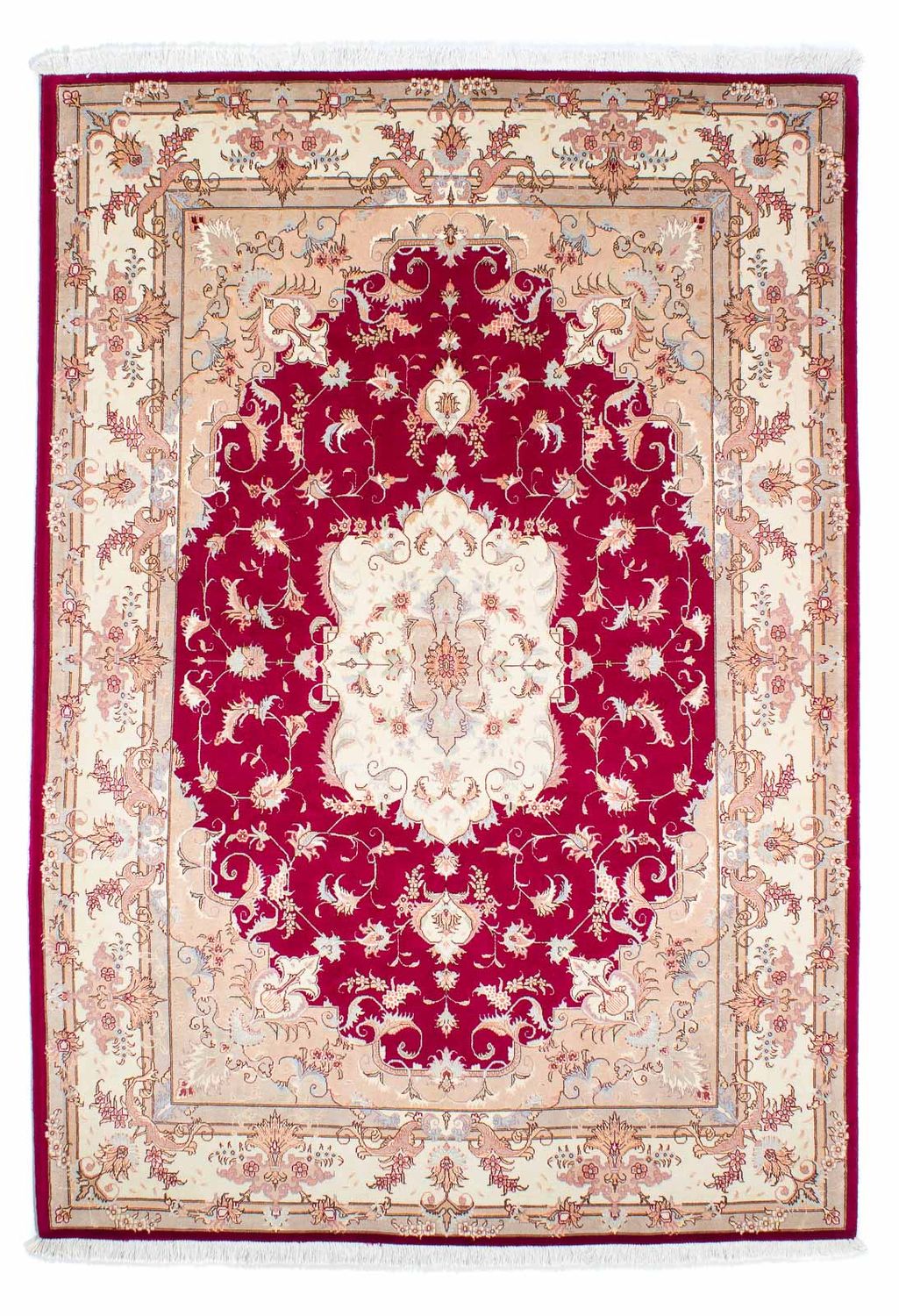 Perzisch tapijt - Tabriz - Royal - 235 x 164 cm - rood