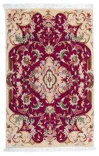 Perzisch tapijt - Tabriz - Royal - 90 x 60 cm - donkerrood