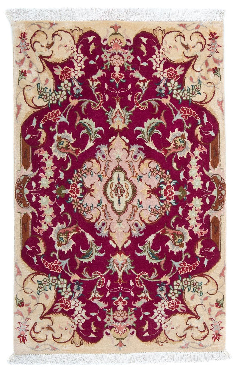 Perzisch tapijt - Tabriz - Royal - 90 x 60 cm - donkerrood