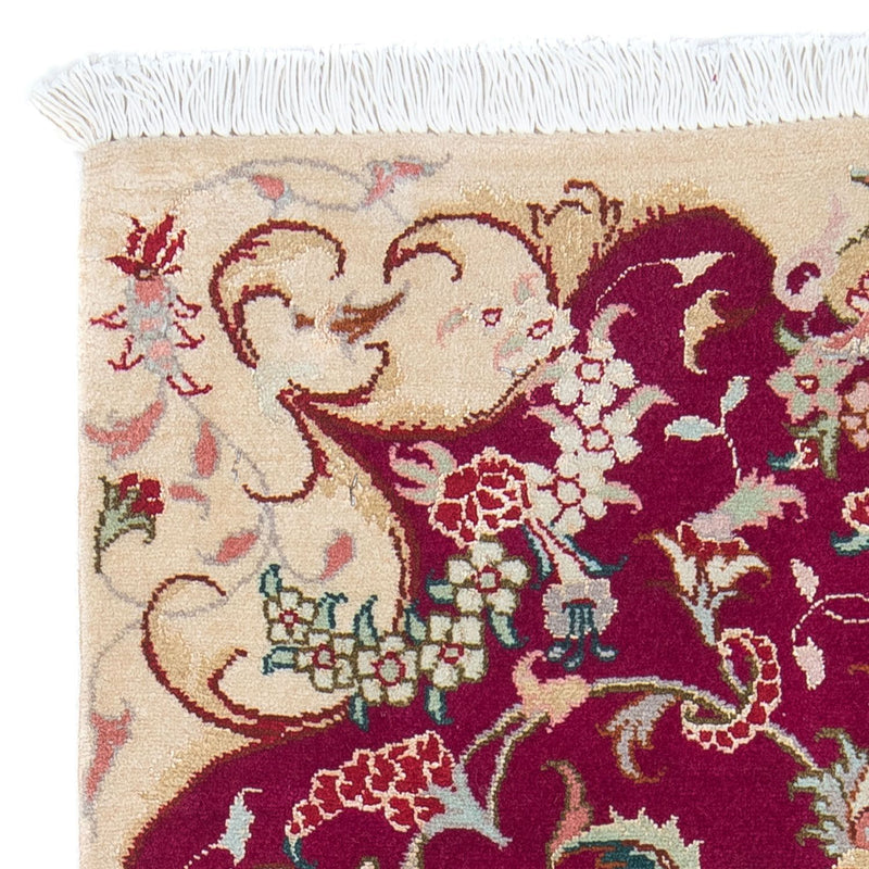 Perzisch tapijt - Tabriz - Royal - 90 x 60 cm - donkerrood