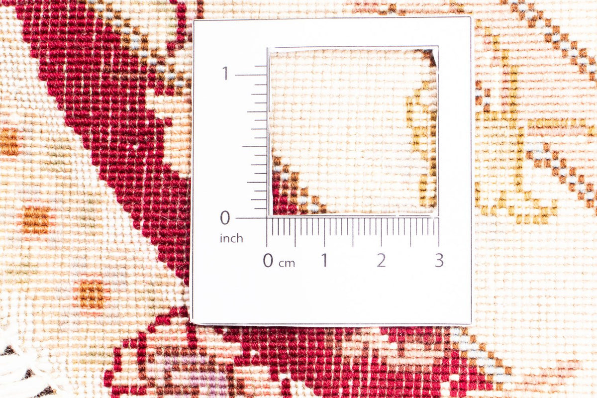 Perzisch tapijt - Tabriz - Royal rond  - 155 x 155 cm - donkerrood