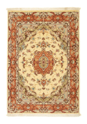 Perzisch tapijt - Tabriz - Royal - 143 x 102 cm - beige