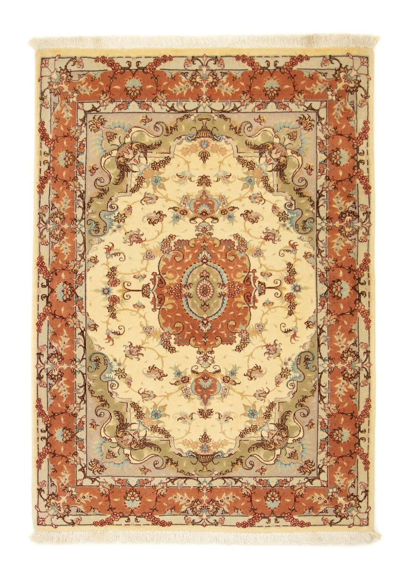 Perzisch tapijt - Tabriz - Royal - 143 x 102 cm - beige
