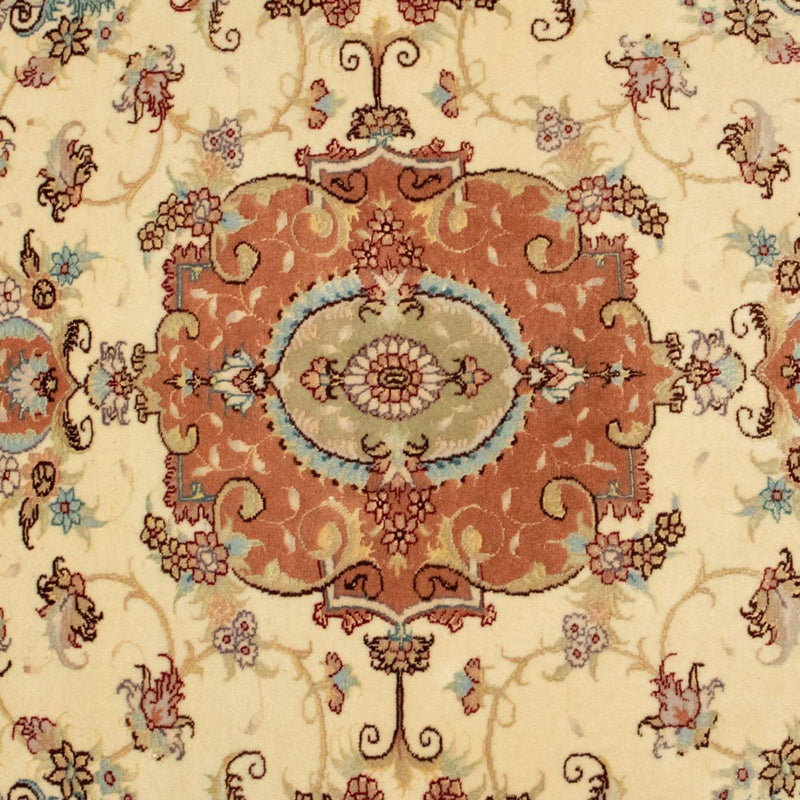 Perzisch tapijt - Tabriz - Royal - 143 x 102 cm - beige