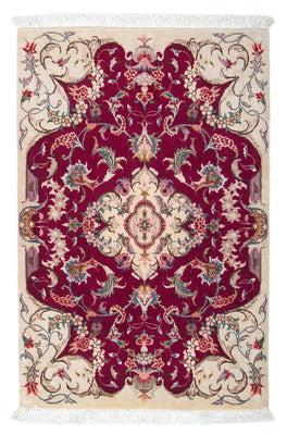 Perzisch tapijt - Tabriz - Royal - 90 x 60 cm - donkerrood