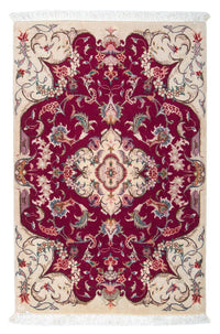 Perzisch tapijt - Tabriz - Royal - 90 x 60 cm - donkerrood