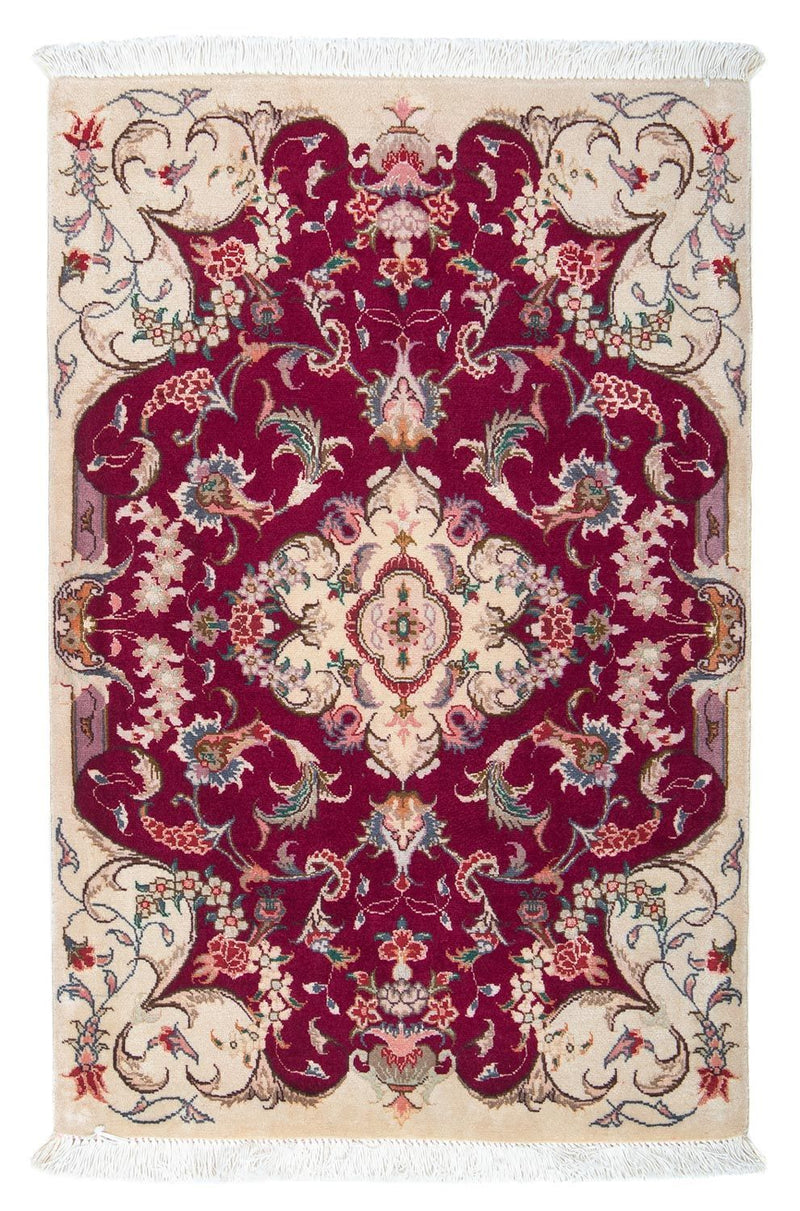 Perzisch tapijt - Tabriz - Royal - 90 x 60 cm - donkerrood