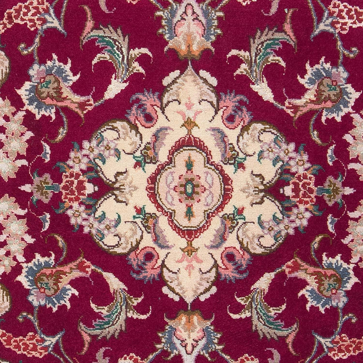Perzisch tapijt - Tabriz - Royal - 90 x 60 cm - donkerrood