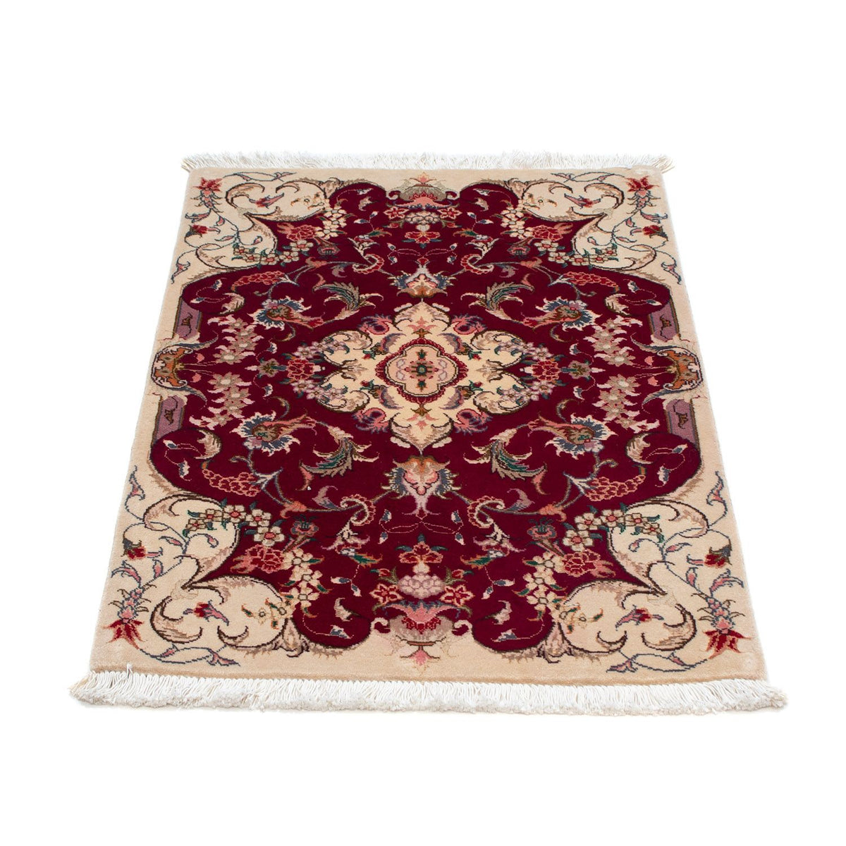 Perzisch tapijt - Tabriz - Royal - 90 x 60 cm - donkerrood