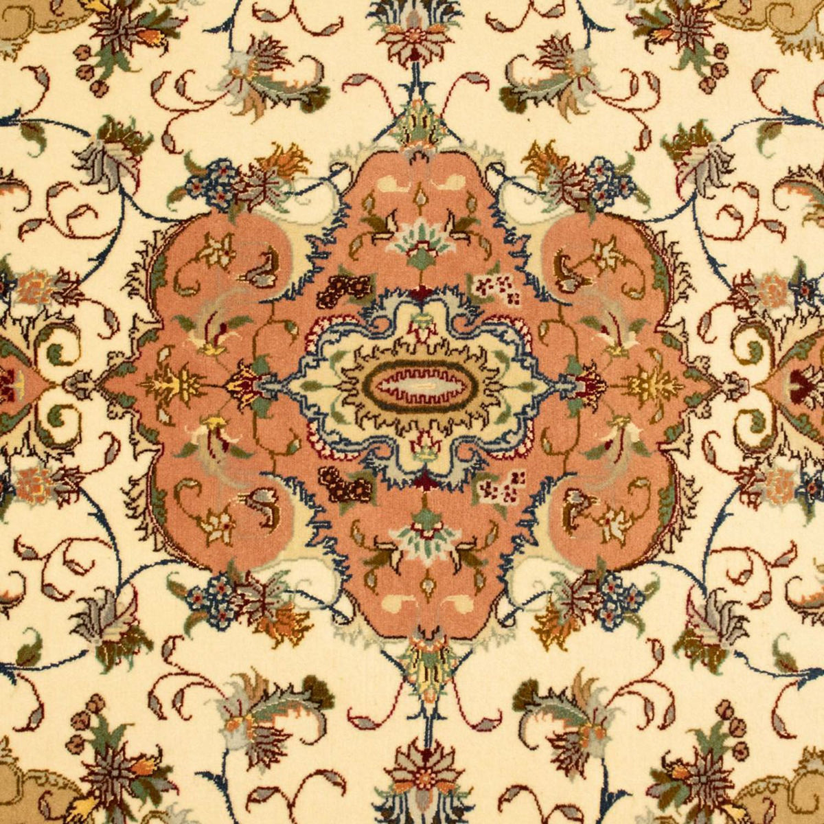 Perzisch tapijt - Tabriz - Royal - 148 x 103 cm - beige