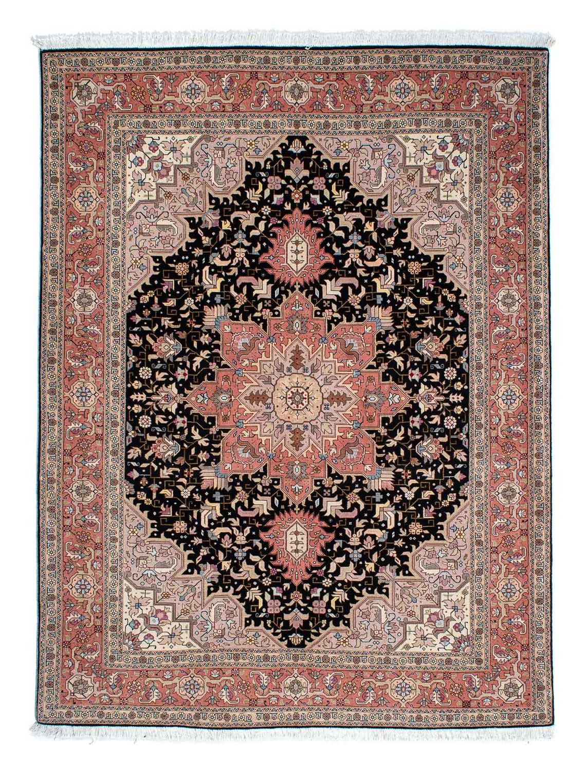 Perzisch tapijt - Tabriz - Royal - 196 x 152 cm - donkerblauw