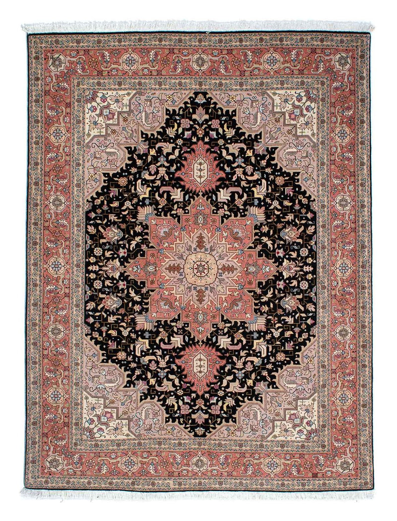 Perzisch tapijt - Tabriz - Royal - 196 x 152 cm - donkerblauw
