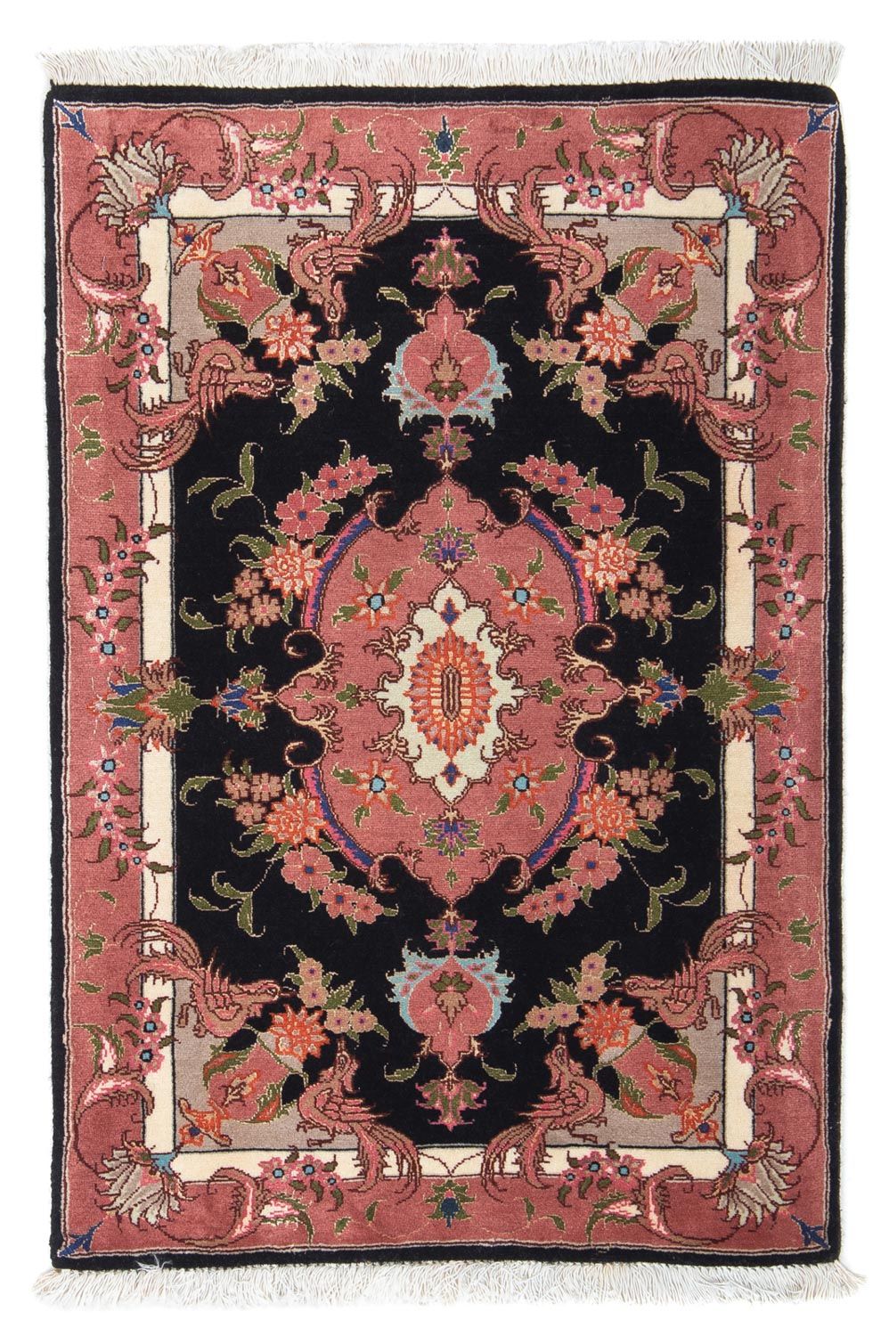 Perzisch tapijt - Tabriz - Royal - 90 x 60 cm - donkerblauw