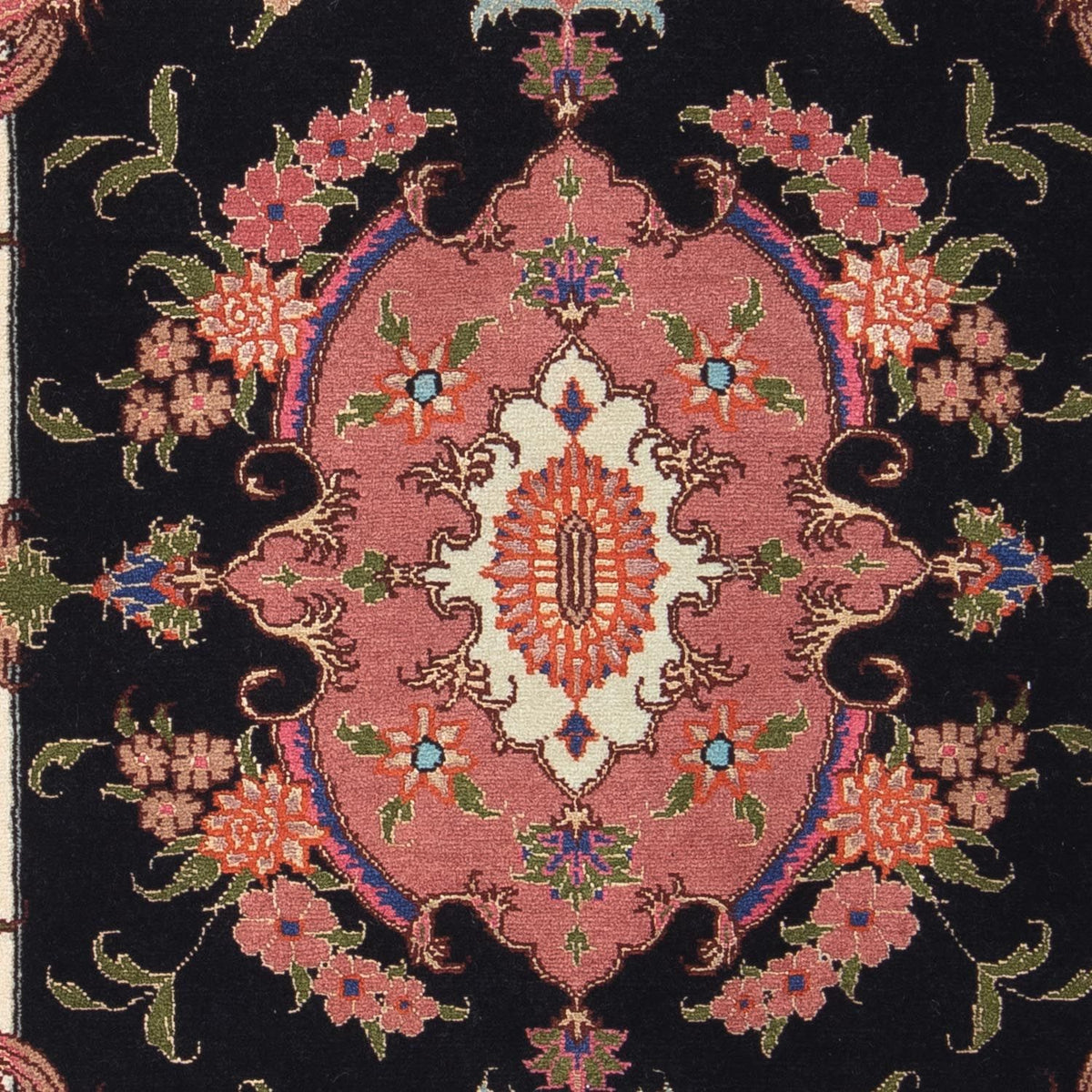 Perzisch tapijt - Tabriz - Royal - 90 x 60 cm - donkerblauw