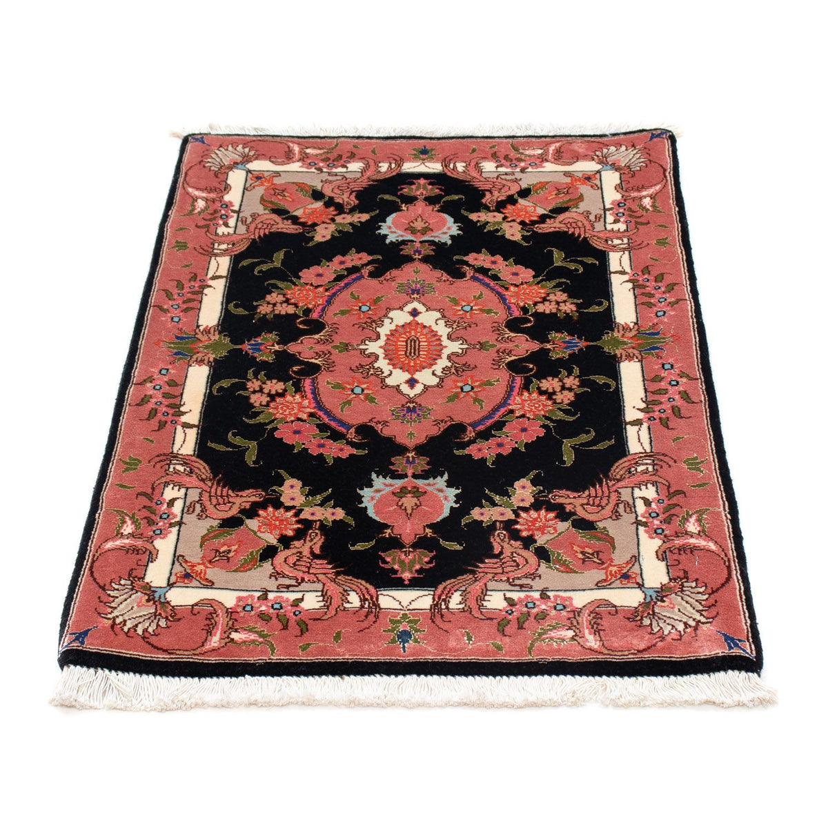 Perzisch tapijt - Tabriz - Royal - 90 x 60 cm - donkerblauw