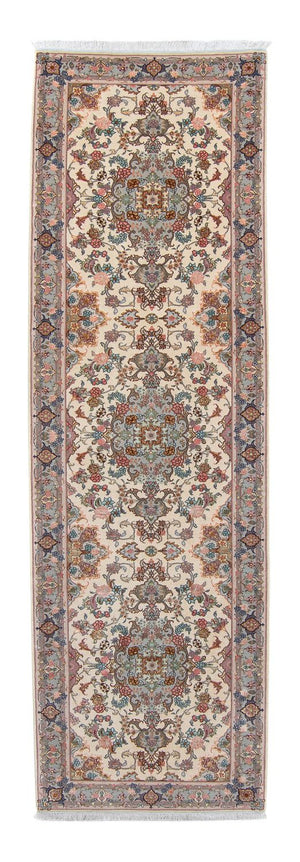 Loper Perzisch tapijt - Tabriz - Royal - 355 x 92 cm - beige