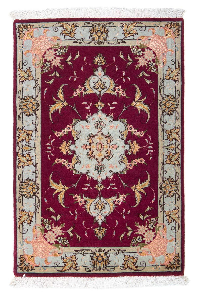 Perzisch tapijt - Tabriz - Royal - 90 x 60 cm - donkerrood