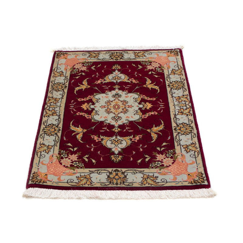 Perzisch tapijt - Tabriz - Royal - 90 x 60 cm - donkerrood