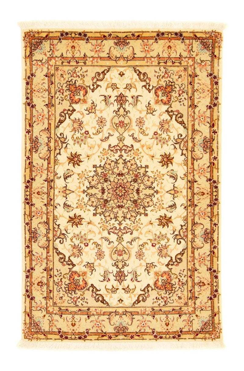 Perzisch tapijt - Tabriz - Royal - 155 x 100 cm - beige