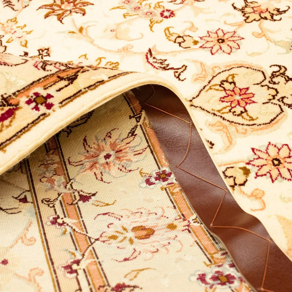 Perzisch tapijt - Tabriz - Royal - 155 x 100 cm - beige