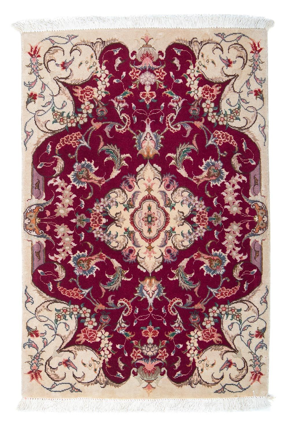 Perzisch tapijt - Tabriz - Royal - 90 x 60 cm - donkerrood