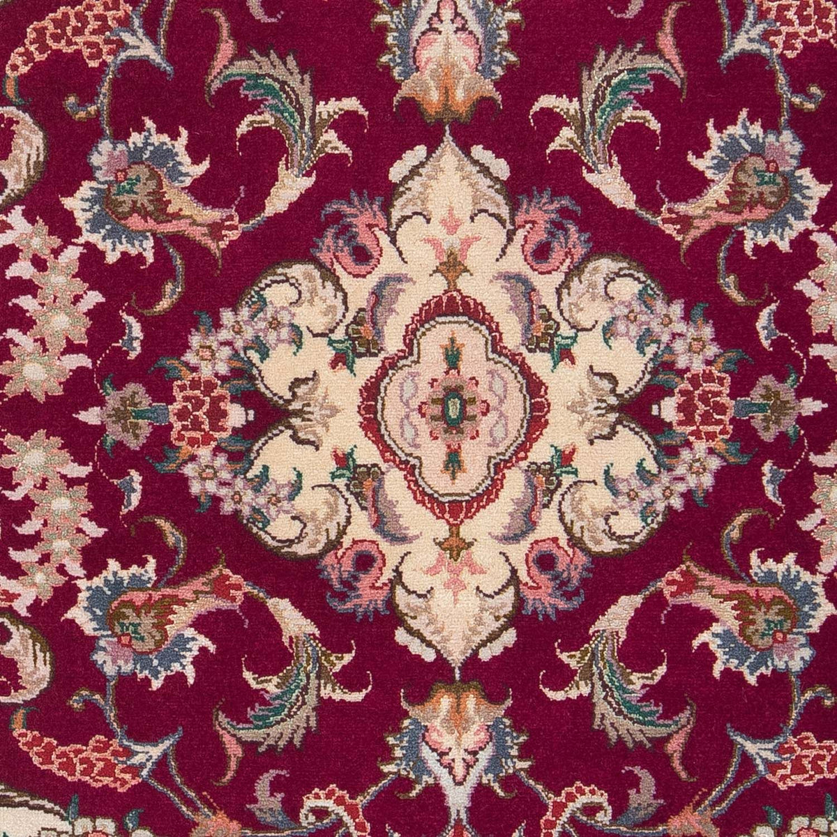 Perzisch tapijt - Tabriz - Royal - 90 x 60 cm - donkerrood