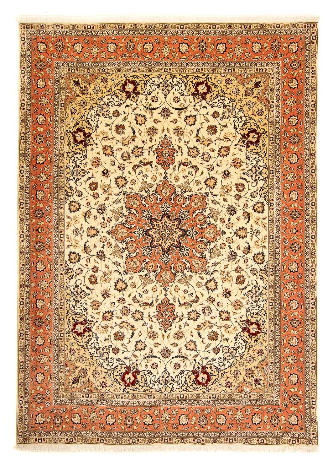 Perzisch tapijt - Tabriz - 348 x 250 cm - beige