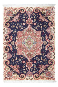 Perzisch tapijt - Tabriz - Royal - 90 x 60 cm - donkerblauw