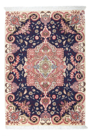 Perzisch tapijt - Tabriz - Royal - 90 x 60 cm - donkerblauw