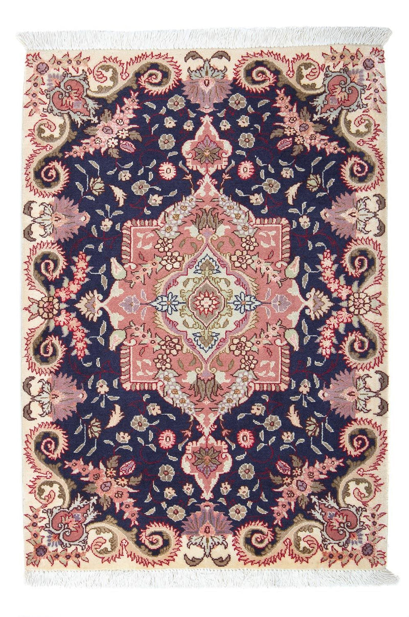 Perzisch tapijt - Tabriz - Royal - 90 x 60 cm - donkerblauw