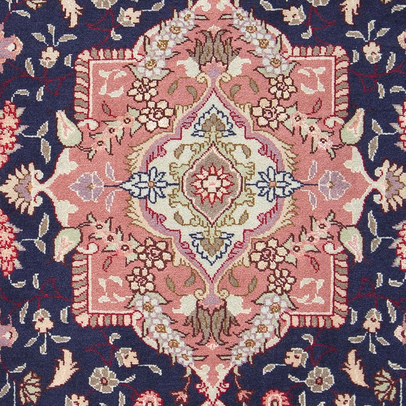 Perzisch tapijt - Tabriz - Royal - 90 x 60 cm - donkerblauw