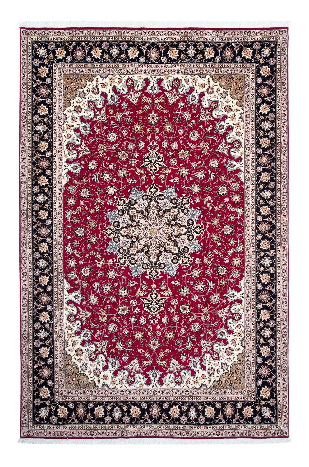 Perzisch tapijt - Tabriz - Royal - 316 x 203 cm - donkerrood