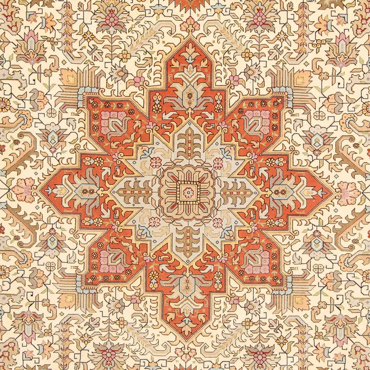 Perzisch tapijt - Tabriz - Royal - 300 x 204 cm - beige