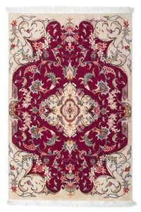 Perzisch tapijt - Tabriz - Royal - 90 x 60 cm - donkerrood