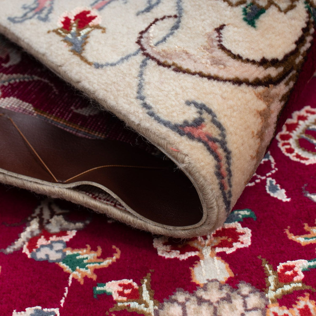 Perzisch tapijt - Tabriz - Royal - 90 x 60 cm - donkerrood