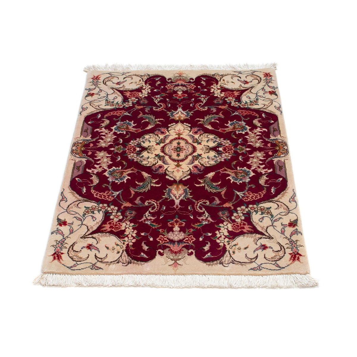 Perzisch tapijt - Tabriz - Royal - 90 x 60 cm - donkerrood