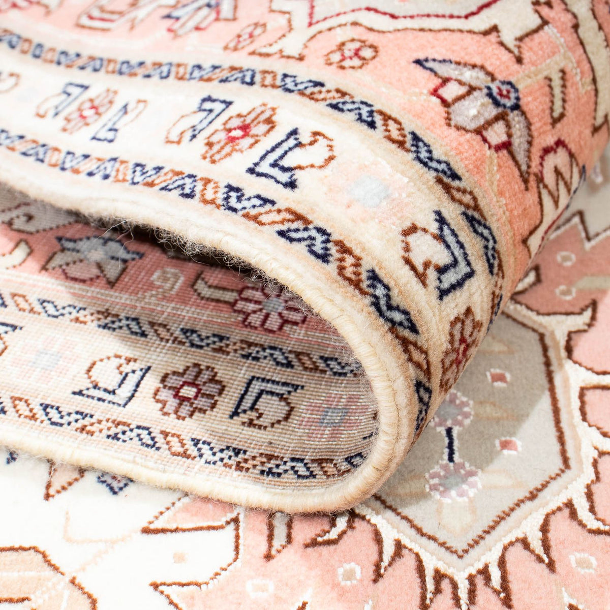 Perzisch tapijt - Tabriz - Royal - 216 x 153 cm - beige