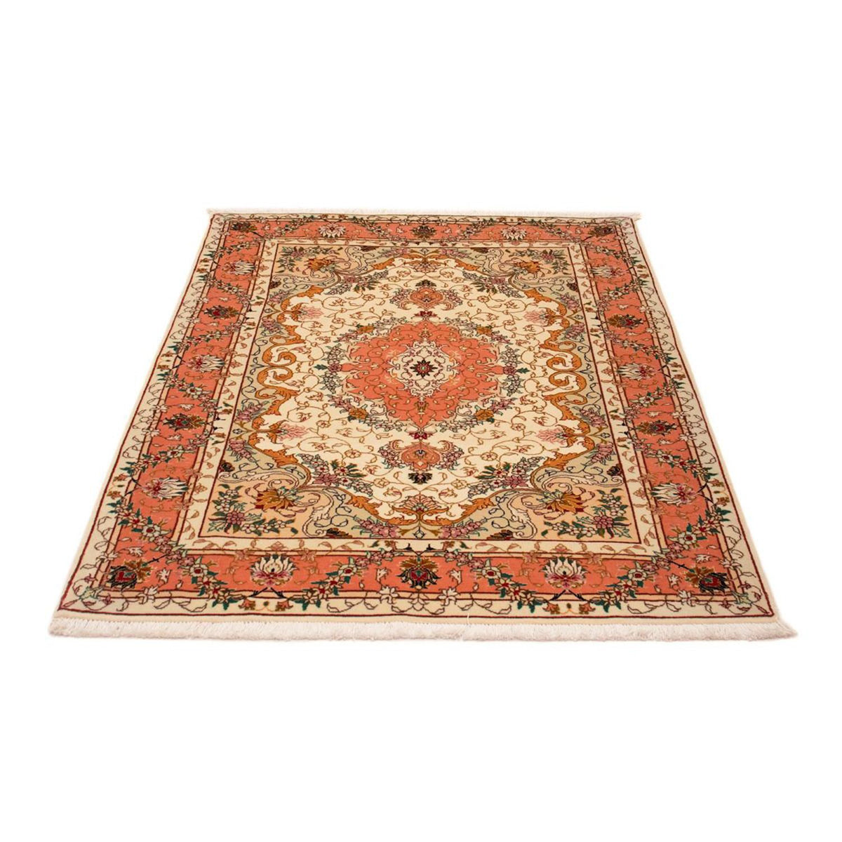 Perzisch tapijt - Tabriz - Royal - 153 x 102 cm - beige