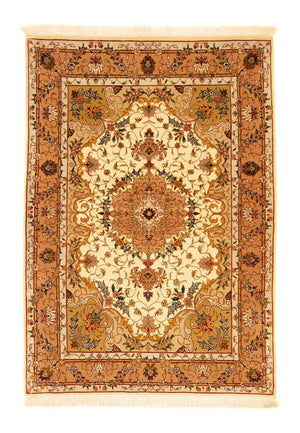 Perzisch tapijt - Tabriz - Royal - 150 x 103 cm - beige