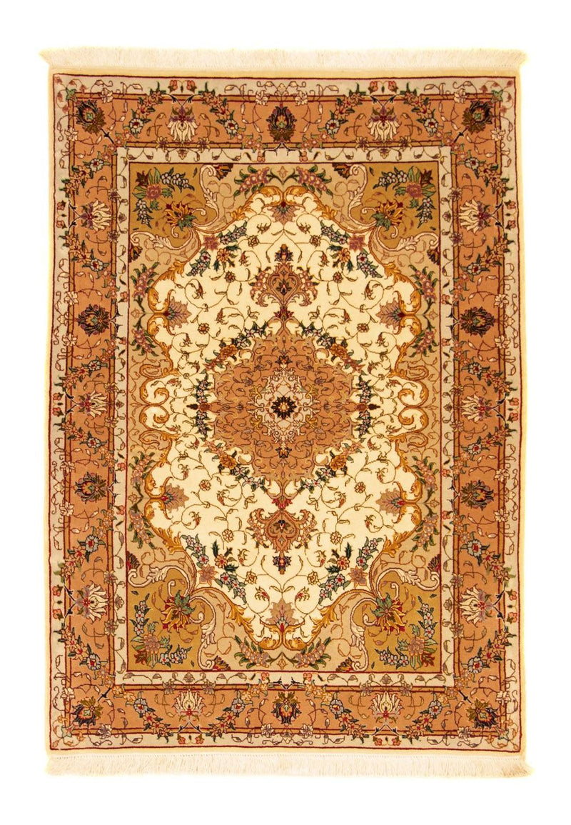 Perzisch tapijt - Tabriz - Royal - 150 x 103 cm - beige