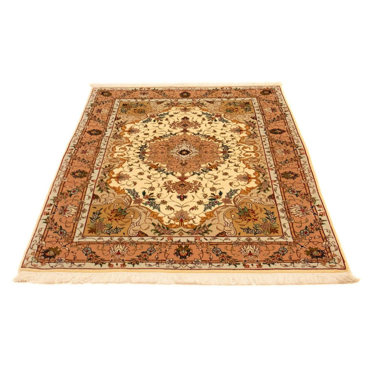 Perzisch tapijt - Tabriz - Royal - 150 x 103 cm - beige