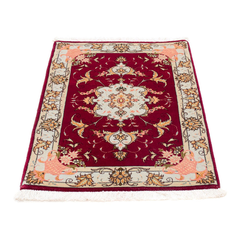 Perzisch tapijt - Tabriz - Royal - 90 x 60 cm - donkerrood