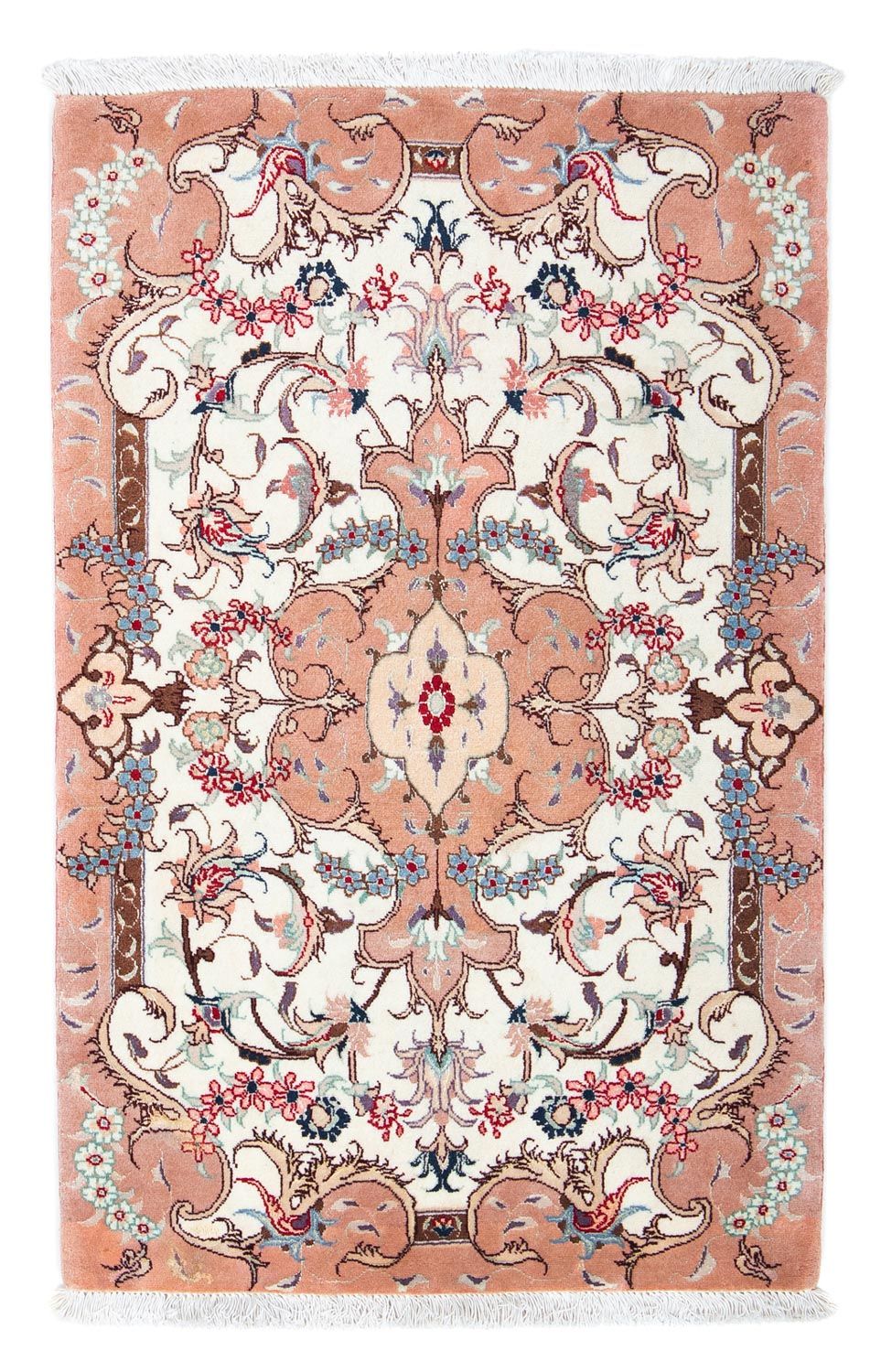 Perzisch tapijt - Tabriz - Royal - 90 x 60 cm - beige