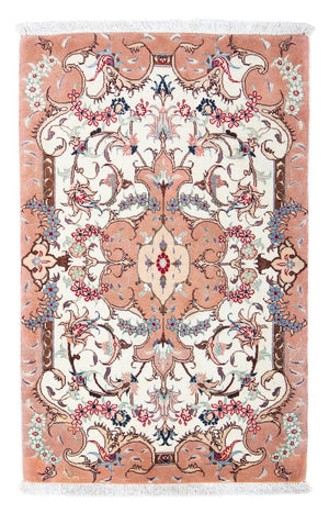 Perzisch tapijt - Tabriz - Royal - 90 x 60 cm - beige