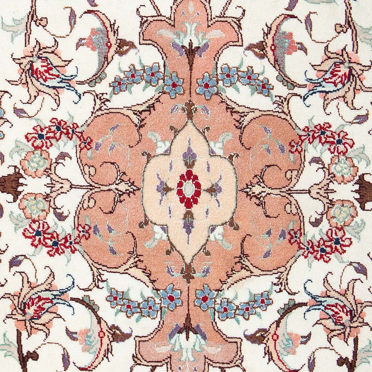 Perzisch tapijt - Tabriz - Royal - 90 x 60 cm - beige