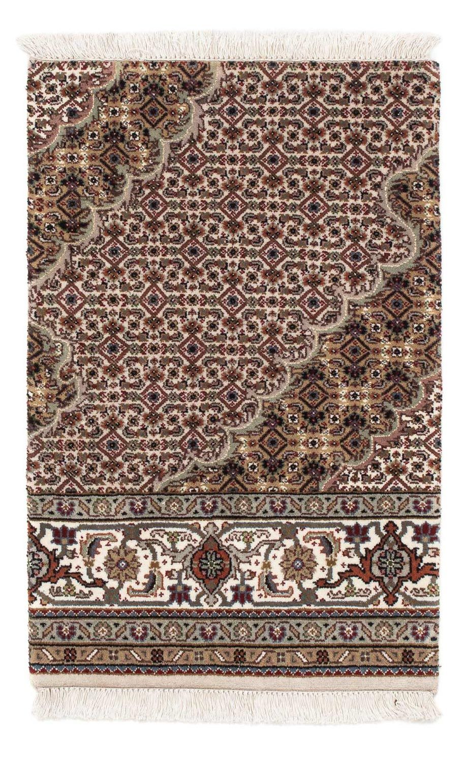 Oosters tapijt - Tabriz - 83 x 55 cm - veelkleurig