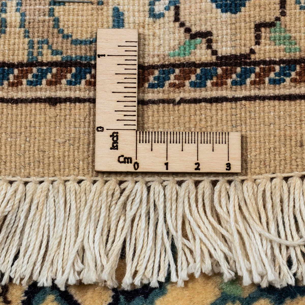 Perzisch tapijt - Nain - Koninklijk - 343 x 242 cm - lichtbruin